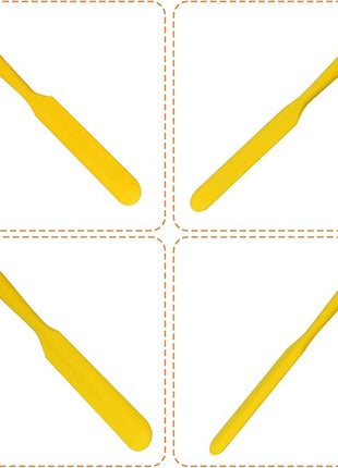 4pcs Silicone Spatula Set Heat Resistant Cake Cream Butter Spatulas Mixing Batter Scraper Non-Stick Flexible Baking Cooking Tool 4 Colors (mix color-2)