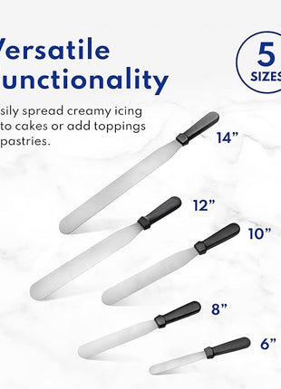 New Star Foodservice 38163 Straight Icing Spatula, 8-Inch Blade, 13-Inch Overall, Silver