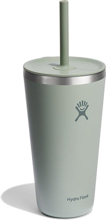 Hydro Flask All Around Tumbler Straw Lid, Insulated Travel Mug, Stainless Steel Coffee Cup 28 Oz Tonal Agave