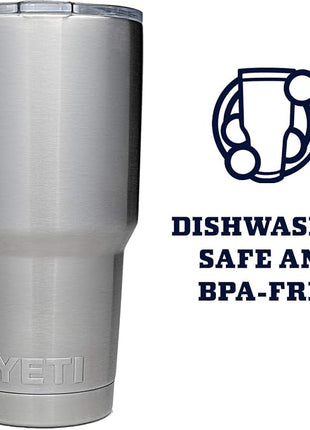 YETI Rambler 30 oz Stainless Steel Vacuum Insulated Tumbler w/MagSlider Lid, Stainless