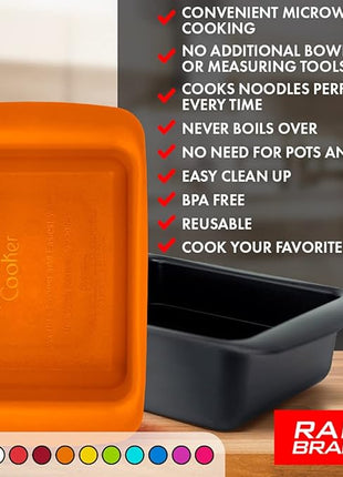 Rapid Ramen Cooker | Microwavable Cookware for Instant Ramen | BPA Free and Dishwasher Safe | Perfect for Dorm, Small Kitchen or Office | Purple