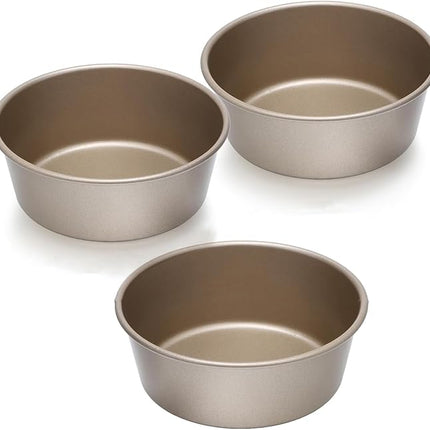 3PCS Air Fryer Mini Pie Pan Tart Tins, Jumbo Muffin Cupcake Pan 4 Inch Hamburger Bun Mold, Non-Stick Air Fryer Egg Baking Pan Individual Mini Cake Cups for Baking