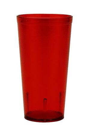 G.E.T. 6620-1-R-EC Heavy-Duty Plastic Restaurant Tumblers, 20 Ounce, Red (Set of 4)