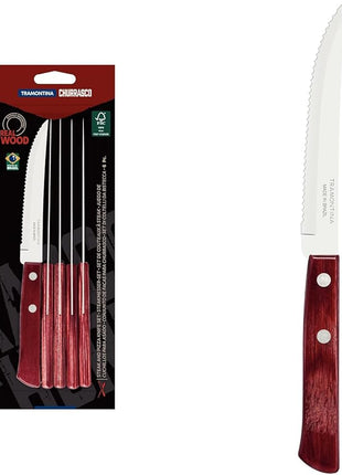 Tramontina Knives Set, Stainless Steel, Red, 30 x 30 x 30 cm