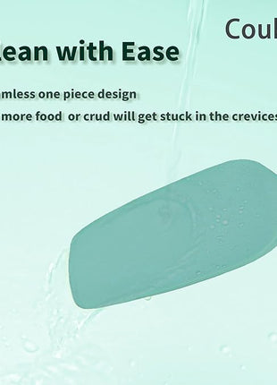 Coukre Silicone Spatula Set of 5,High Temperature Resistant, Food Grade Silicone, Dishwasher Safe, for Baking, Cooking (Aqua Green)