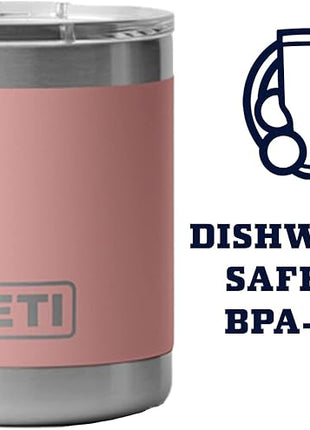 YETI Rambler 10 oz Lowball, Vacuum Insulated, Stainless Steel with MagSlider Lid