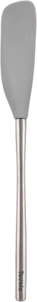 Tovolo Jar Spatula Silicone Long Stainless Steel Handle Scraper Spatula Oyster Gray, Jar Scraper Heat Resistant Dishwasher Safe BPA Free Kitchen Utensil for Scraping Spreading Jelly Peanut Butter