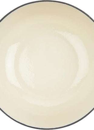 Lodge 6 Quart Enameled Cast Iron Dutch Oven with Lid – Dual Handles – Oven Safe up to 500° F or on Stovetop - Use to Marinate, Cook, Bake, Refrigerate and Serve – Apricot