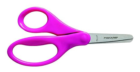 Fiskars 5" Blunt-Tip Scissors for Kids 4+ - Scissors for School or Crafting - Back to School Supplies - Color May Vary