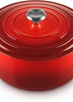 Le Creuset Enameled Cast Iron Signature Round Dutch Oven, 7.25 qt., Cerise