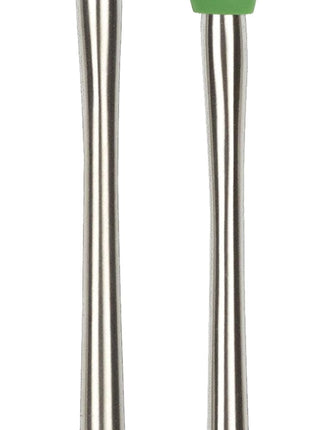 Tovolo Flex-Core Stainless Steel Handled Mini Spatula & Spoonula Set of 2, Kitchen Utensil Set, BPA-Free Silicone, Safe for Cast Iron & Cookware Dishwasher-Safe