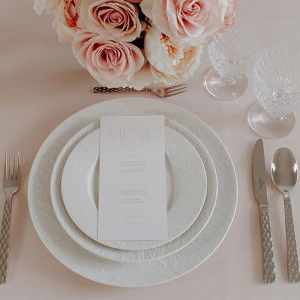 Villeroy & Boch Manufacture Rock Blanc Plate, 9.75 in, Premium Porcelain, White