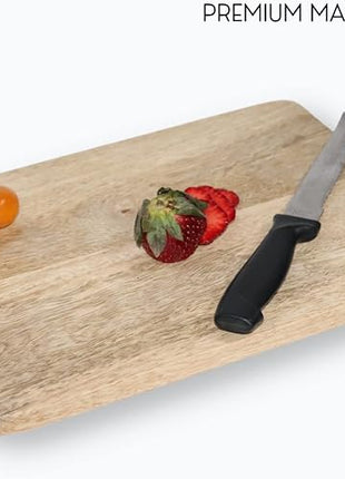 Vesta Homes Wooden Cutting/Chopping/Serving Board, Platter for Vegetables, Cheese and Charcuterie | Mango Wood | 11 * 8 Inches | Handcrafted in India