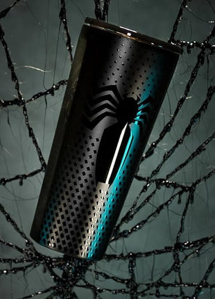 Corkcicle Marvel Tumbler - Insulated Stainless Steel Travel Cup - Cold & Hot Drinks - Reusable - Durable - Spill Proof Lid - Non-Slip Silicone Base - Easy Grip - BPA Free - 24 oz - Venom