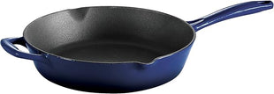 Tramontina Bestow Enameled Cast Iron Skillet, 10-inch Frying Pan, Blue