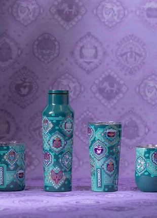 Corkcicle Disney Princess Coffee Mug - Stainless Steel Insulated Cup With Lid For Tea & Coffee - Durable Travel Mug - Eco-Friendly - BPA Free - Non-Slip Silicone Base - Easy Grip - 16 oz - Jasmine