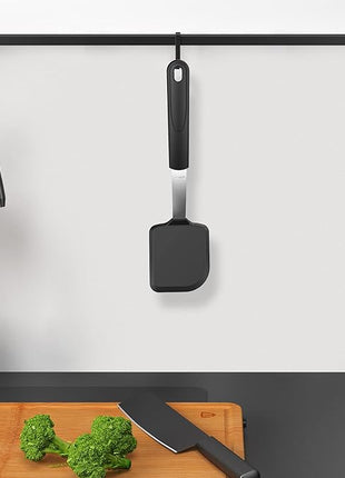 Silicone Spatula Turner, GEEKHOM Mini Silicone Cookie Spatula for Nonstick Cookware,600°F Heat Resistant Flexible Small Kitchen Turner, Cooking Utensils Non Scratch Flipper for Burger, Egg, Baking