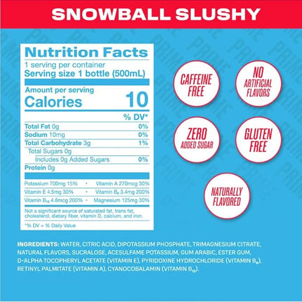 PRIME Hydration, Sports Drinks, Electrolyte Enhanced for Replenishing Fluids, 250mg BCAAs, B Vitamins, Antioxidants, Low Sugar, 16.9 Fl Oz, 12 Pack