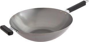 JOYCE CHEN Professional Series 14-Inch Carbon Steel Wok with Phenolic Handles