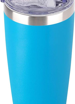 SUNWILL Travel Coffee Tumbler 20 oz, Insulated Mug with Lid, Stainless Steel Cup for Outdoor, Powder Coated Royal Blue