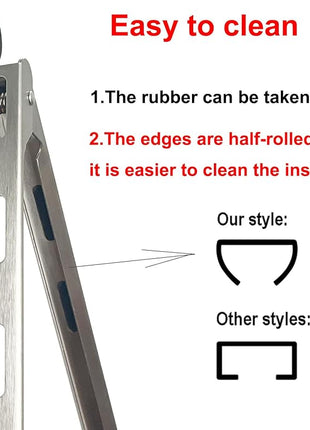 Set of 9-inch and 12-inch Stainless Steel Kitchen Tongs with Locking, Metal Cooking Tongs with Non-Slip Grip,Perfect for Grilling, Barbecue (BBQ) and More (9" & 12")