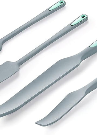 To encounter Silicone Spatula Set, Rubber Blender Spatula, Jar Spatula for Baking Mixing and Stirring, Nonstick, Heat Resistant and Dishwasher Safe, Set of 4