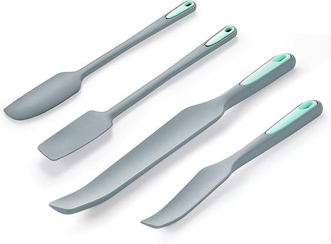 To encounter Silicone Spatula Set, Rubber Blender Spatula, Jar Spatula for Baking Mixing and Stirring, Nonstick, Heat Resistant and Dishwasher Safe, Set of 4