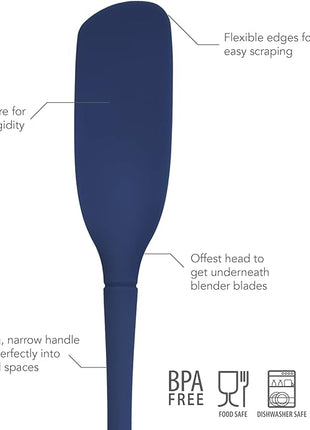 Flex-Core All Silicone Blender Spatula - Heat-Resistant Spatulas for Kitchen Use, Dishwasher Safe & BPA-Free