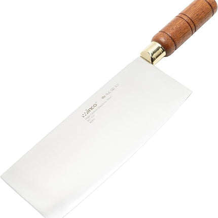 Winco Blade Chinese Cleaver w/ wooden handle – blade 8”x3 ½” overall length 12 ½”