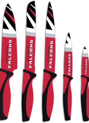 The Sports Vault NFL Atlanta Falcons 5-Piece Kitchen Knife Set