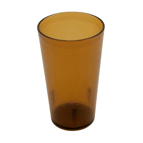 G.E.T. 6612-1-A Heavy-Duty Plastic Restaurant Tumblers, 12 Ounce, Amber (Set of 12)