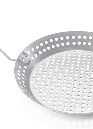 Outset Grill Skillet With Removable Handle, Stainless Steel