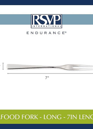 RSVP International Endurance Collection Seafood Tool, Long Fork, Stainless Steel