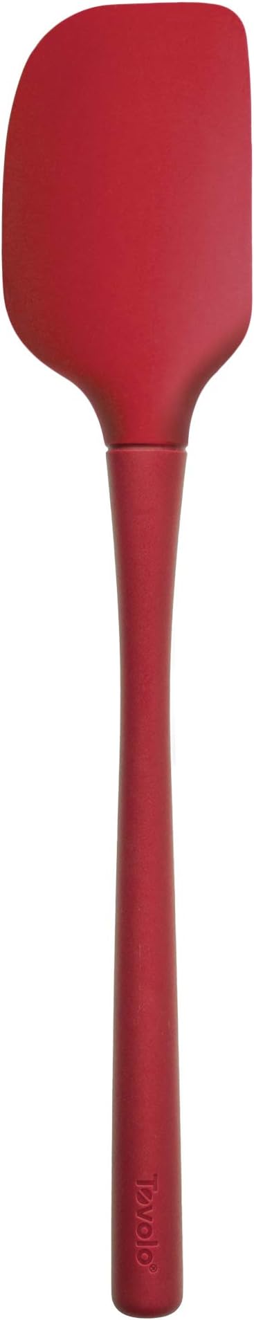 Tovolo Flex-Core All Silicone Spatula, Tapered Silicone Edge for Scraping, Ergonomic Handle, Heat-Resistant Rubber Spatula, BPA-Free & Dishwasher Safe Baking Tool & Kitchen Utensil