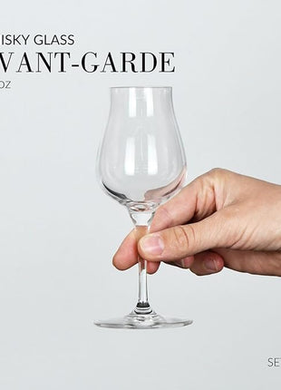 Krosno Brandy & Cognac Snifter Glasses Rum Tasting Gift Set | Set of 4 | 3.7 oz | Avant-garde Collection | For Home, Restaurants & Kitchen | Dishwasher Safe | Lead-Free Crystal Glass