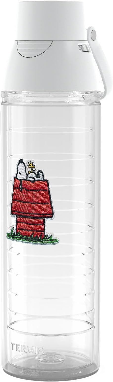 Tervis Peanuts Best Buddies Collection Snoopy Woodstock House Made in USA Double Walled Insulated Tumbler Travel Cup Keeps Drinks Cold & Hot, 24oz Venture Lite Water Bottle, House