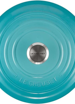 Le Creuset Enameled Cast Iron Signature Round Dutch Oven, 5.5 qt., Caribbean