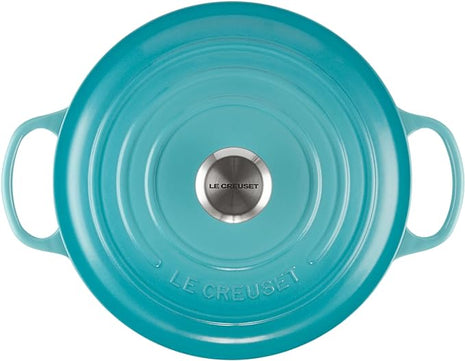Le Creuset Enameled Cast Iron Signature Round Dutch Oven, 5.5 qt., Caribbean