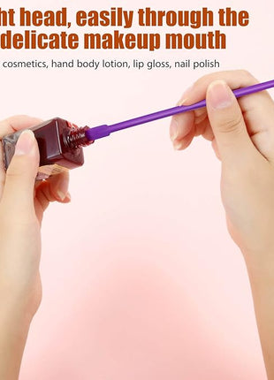 Boao Makeup Spatula 6pcs, Multicolor Beauty Spatula Set, Mini Silicone for Food Bottle Kitchen Jar Reusable Flexible, 3 Sizes(Red, Orange, Blue, Green, Purple, Black)