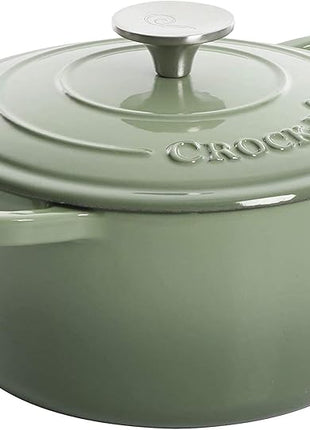 Crock-Pot Artisan Round Enameled Cast Iron Dutch Oven, 3-Quart, Pistachio Green