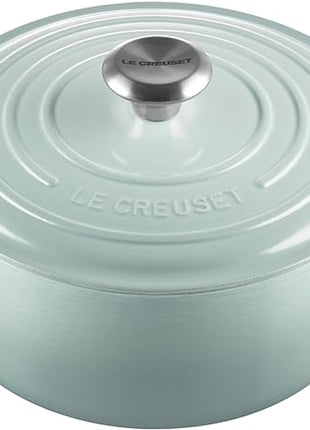 Le Creuset Enameled Cast Iron Signature Round Dutch Oven, 4.5 qt., Sea Salt