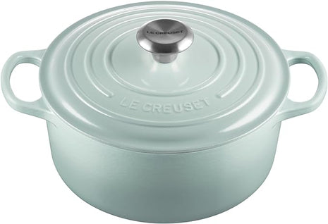 Le Creuset Enameled Cast Iron Signature Round Dutch Oven, 4.5 qt., Sea Salt