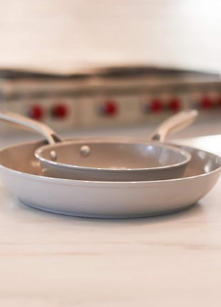 TECHEF - CeraTerra - 8 inch Ceramic Frying Pan – PFAS, PTFE & PFOA-Free, Toxin-Free Ceramic Coating, Induction-Ready, Oven & Dishwasher Safe, Ceramic Nonstick Frying Pan Made in Korea