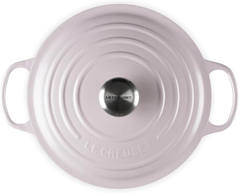 Le Creuset Enameled Cast Iron Signature Round Dutch Oven, 5.5 qt., Shallot