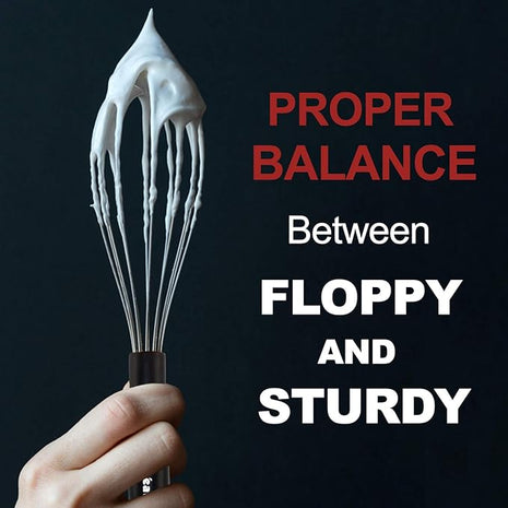 3 Packs Stainless Steel Whisk Set - Balloon Whisk, Anaeat Thick Stainless Steel Wire ＆ Strong Handles, Egg Beater for Cooking, Blending, Whisking, Beating and Stirring (8.5"+10.5"+12")