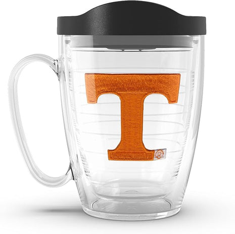 Tervis Made in USA Double Walled University of Tennessee Volunteers Insulated Tumbler Cup Keeps Drinks Cold & Hot, 16oz Mug, Primary Logo