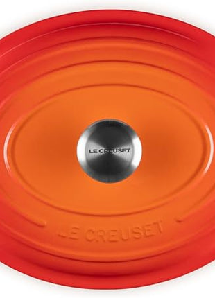 Le Creuset Enameled Cast Iron Signature Oval Dutch Oven, 6.75 qt., Flame
