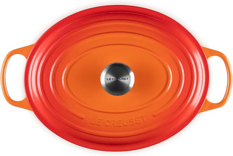 Le Creuset Enameled Cast Iron Signature Oval Dutch Oven, 6.75 qt., Flame