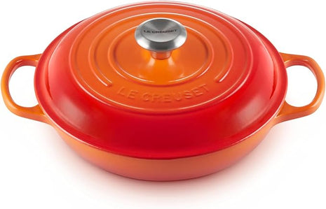 Le Creuset Enameled Cast Iron Signature Braiser, 2.25 qt., Flame