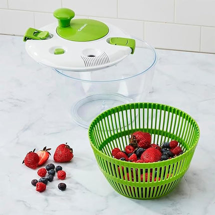 Cuisinart Large Spin Stop Salad Spinner- Wash, Spin & Dry Salad Greens, Fruits & Vegetables, 5qt, CTG-00-SAS1 (Pack of 4)